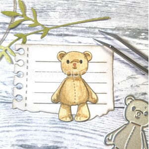 Gummiapan - Bamse dies, str 26 x 40mm
