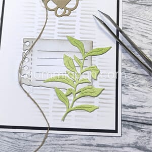 Gummiapan - Stor bladkvist dies, str 47 x 67,8mm