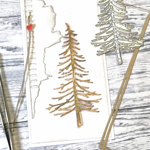 Gummiapan - Gran uten granbar dies, str 51,5 x 94,5 mm