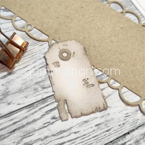 Gummiapan - Old tag dies, str 29,5x50,5 mm