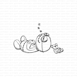 Gummiapan - Lennart Sover stempel, str 66x42 mm