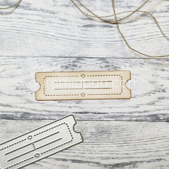 Gummiapan - Billett med hjerte dies, str