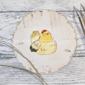 Gummiapan - Verpehøne, str 26,5 x 25 mm