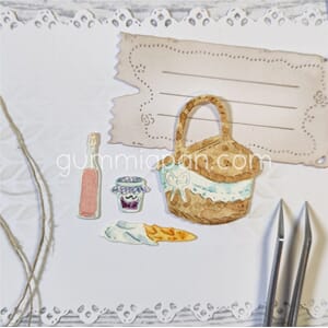 Gummiapan - Piknikk kurv,str 31,5x39, 29x6,5, 7x26,12x11mm