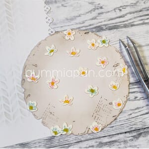 Gummiapan - Søte blomster, str 11,5x10,5, 12x9, 9,5x8,5 mm