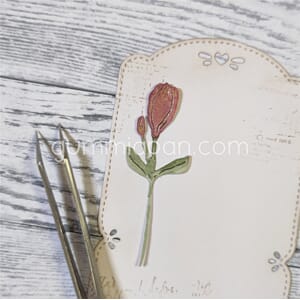 Gummiapan - Lisianthus dies, str 20,5 x 59,5 mm