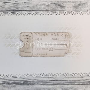 Gummiapan - Konsert billett, str 71 x 36 mm