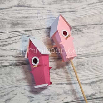 Gummiapan - Fuglehus modell 3