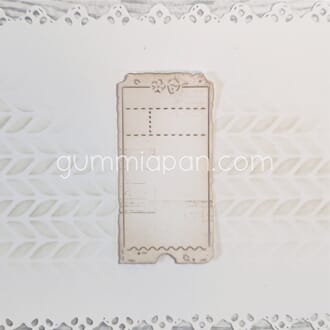 Gummiapan - Jordbær billett, str 54,5 x 27,5 mm