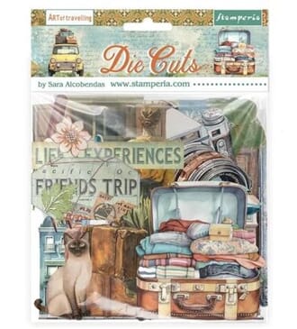 Stamperia - Art of Travelling Die Cuts Assorted