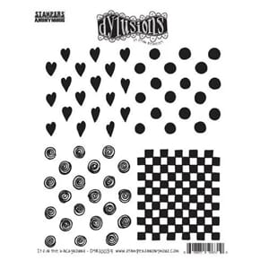 Dylusions - t's in the Background Dylusions Cling Stamps