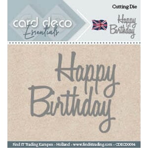 Card Deco Essentials - Happy Birthday Cutting Dies