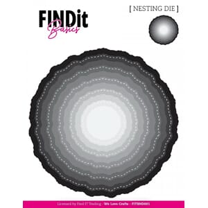 Find It - Stitched Wavey Circles Nesting Dies