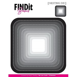 Find It - Curved Squares Nesting Dies