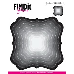 Find It - Deco Squares Nesting Dies