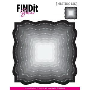 Find It - Wavey Squares Nesting Dies
