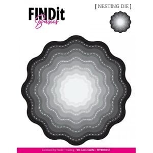 Find It - Stitched Wavy Bloom Nesting Dies