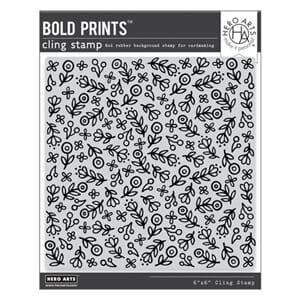 Hero Arts - Whimsy Floral Bold Prints Cling Stamp