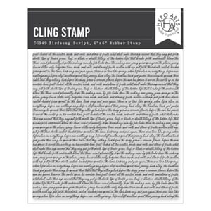 Hero Arts - Spring Meadow Cling Stamp Birdsong Script
