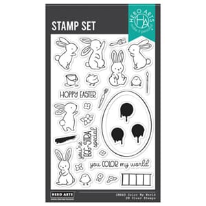 Hero Arts - Eggstra Special Clear Stamp Set Color My World