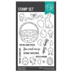 Hero Arts - Eggstra Special Clear Stamp Set Spring Tweetings