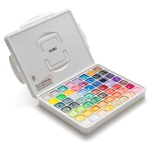 HIMI - White Jelly Cup Gouache Sett, 56stk