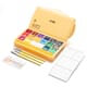 HIMI - Yellow Jelly Cup Gouache Sett 18stk, 3 pensler