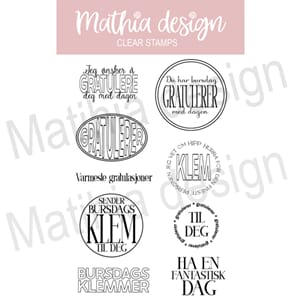 Mathia design - Ha en fantastisk dag clear stamps