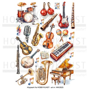 Klippeark - Musikkinstrumenter
