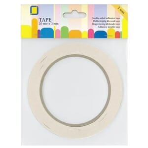JEJE Produkt - Dobbeltsidig tape, bredde 3 mm, 20 m