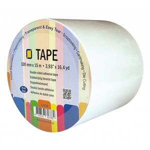 JEJE Produkt - Dobbeltsidig tape, bredde 100 mm, 15 m