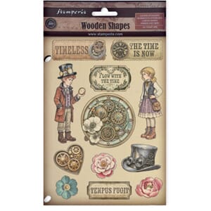 Stamperia - Gardens of Time A5 Colored Wooden Shape