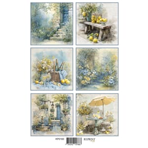 Reprint klippeark - Summer Meadow Tags, str A4