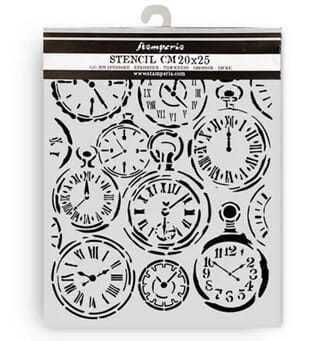 Stamperia - Gardens of Time Thick Stencil 20x25cm Mixed Cloc