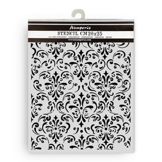 Stamperia - Gardens of Time Thick Stencil 20x25cm Wallpaper