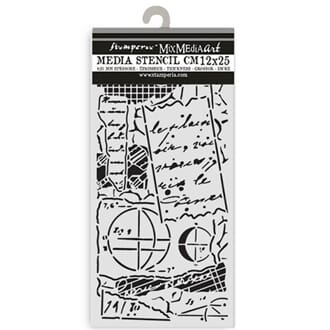 Stamperia - A New Beginning Thick Stencil 12x25cm Notes