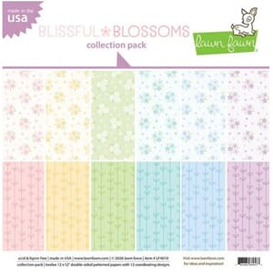 Lawn Fawn - Blissful Blossoms 12x12 Inch Collection Pack