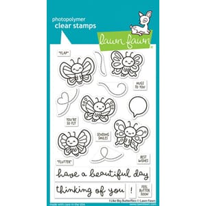 Lawn Fawn - I Like Big Butterflies Clear Stamps