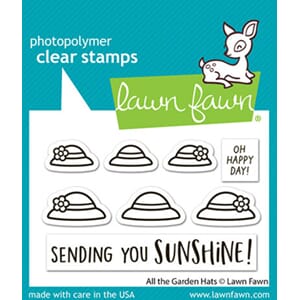 Lawn Fawn - All The Garden Hats Clear Stamps