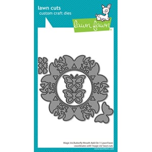 Lawn Fawn - Magic Iris Butterfly Wreath Add-On Stand-Alone L