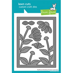 Lawn Fawn - Big Blossom Backdrop Portrait Lawn Cuts Die