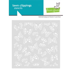 Lawn Fawn - Butterfly Background Lawn Clippings Stencils