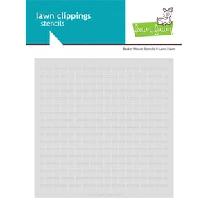 Lawn Fawn - Basket Weave Lawn Clippings Stencils