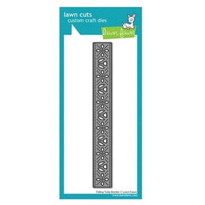 Lawn Fawn - Folksy Tulip Border Stand-Alone Lawn Cuts Dies
