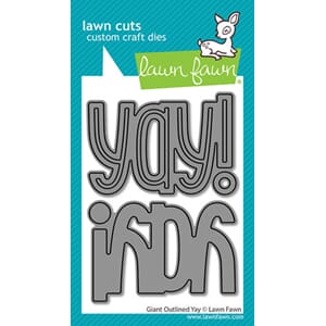 Lawn Fawn - Giant Outlined Yay Stand-Alone Lawn Cuts Dies