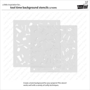 Lawn Fawn - Tool Time Background Lawn Clippings Stencils