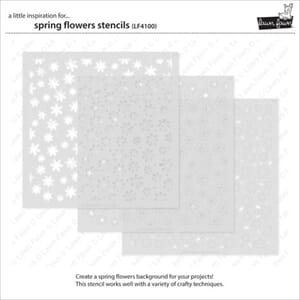Lawn Fawn - Spring Flowers Lawn Clippings Stencils