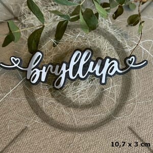 Papirdesign - Bryllup 4 dies