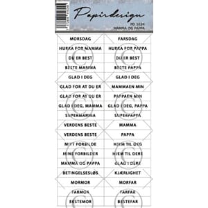 Papirdesign - Morsdag og farsdag klistremerker
