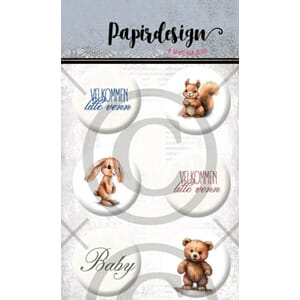 Papirdeisgn - Baby Buttons, 6/Pkg